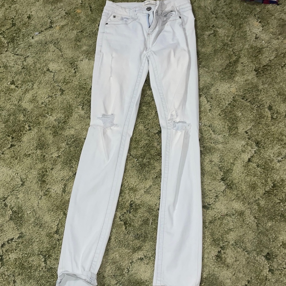 MUDD white ripped jeans